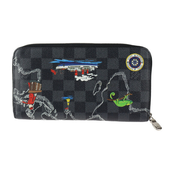 LOUIS VUITTON Black Damier Wallet - Picture 3 of 10